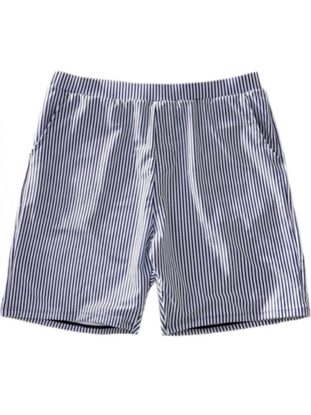 PatPat Navy Stripe Swimsuit Trunks Men's Large